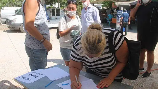 AKMAZ PLAJI İÇİN İMZA KAMPANYASI BAŞLATILDI