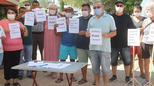 AKMAZ PLAJI İÇİN İMZA KAMPANYASI BAŞLATILDI