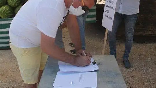 AKMAZ PLAJI İÇİN İMZA KAMPANYASI BAŞLATILDI