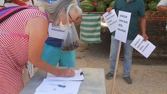 AKMAZ PLAJI İÇİN İMZA KAMPANYASI BAŞLATILDI