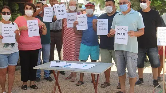 AKMAZ PLAJI İÇİN İMZA KAMPANYASI BAŞLATILDI