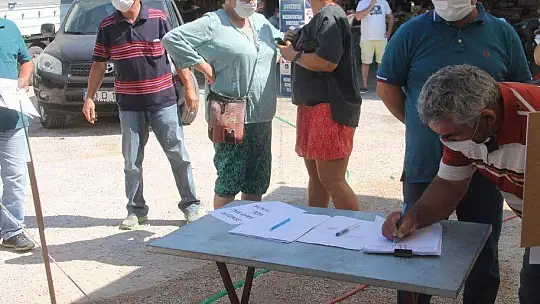 AKMAZ PLAJI İÇİN İMZA KAMPANYASI BAŞLATILDI