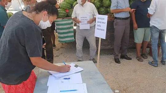 AKMAZ PLAJI İÇİN İMZA KAMPANYASI BAŞLATILDI