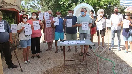 AKMAZ PLAJI İÇİN İMZA KAMPANYASI BAŞLATILDI