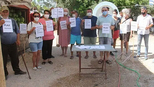 AKMAZ PLAJI İÇİN İMZA KAMPANYASI BAŞLATILDI