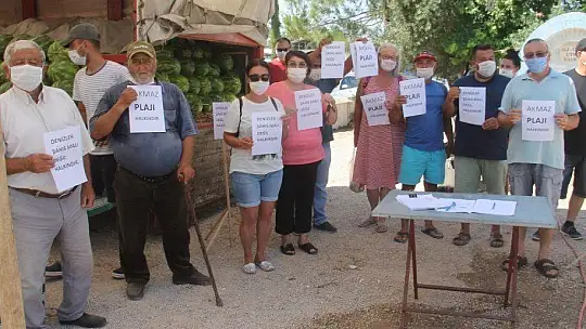 AKMAZ PLAJI İÇİN İMZA KAMPANYASI BAŞLATILDI