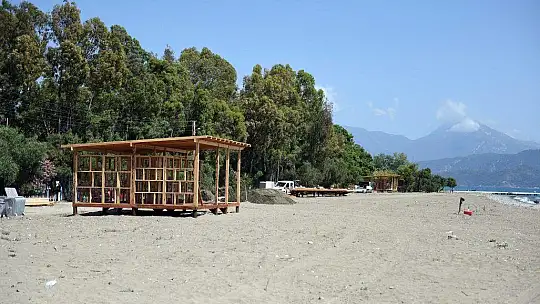 Karaot halk plajında çalışmalar başladı