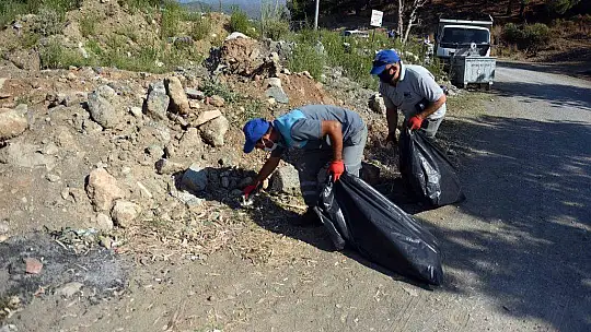 Karataş Mevkii'nde temizlik yapıldı