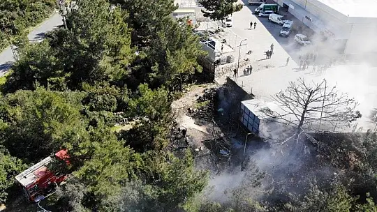 Kaynak yaparken ormanı yaktılar