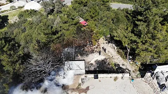 Kaynak yaparken ormanı yaktılar