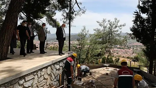 Kızıldağ mesire alanında çalışmalar tam gaz 