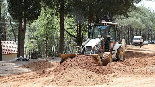 Kızıldağ mesire alanında çalışmalar tam gaz 
