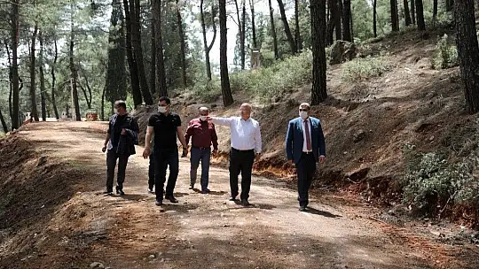 Kızıldağ mesire alanında çalışmalar tam gaz 