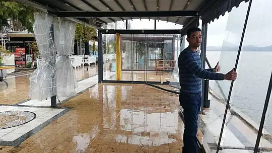 Köyceğiz'de fırtına etkili oldu