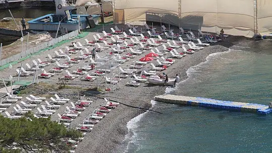 Fethiye'de tesettür plajı