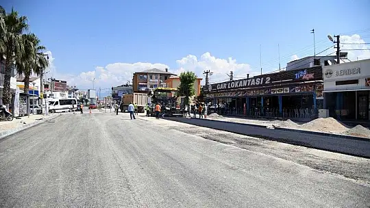 Tartan pist yenileniyor, sıcak asfalt (BSK) Ölüdeniz Caddesi'nde başladı