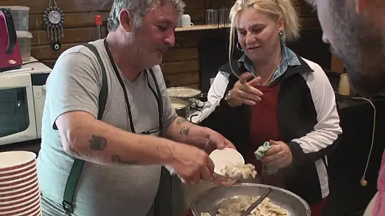 Çalış'ta mantı keyfi