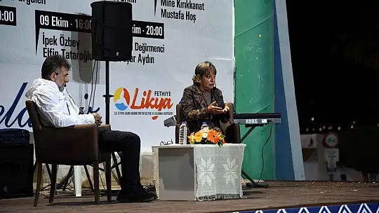 Mine Kırıkkanat ve Mustafa Hoş Fethiye'de Söyleşide Buluştu