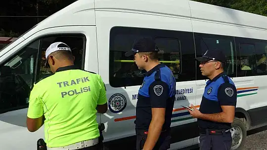 MUĞLA'DA TOPLU TAŞIMA ARAÇLARI DENETLENDİ