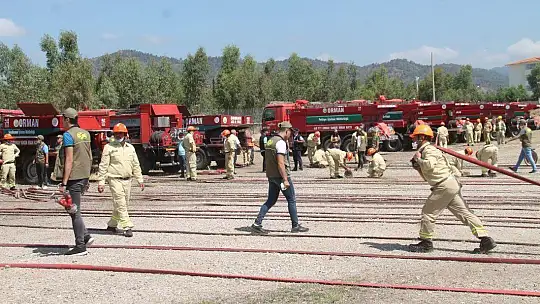Yangın ekiplerine iş başı eğitimi