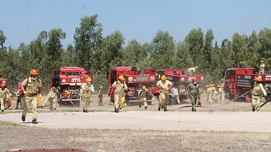 Yangın ekiplerine iş başı eğitimi