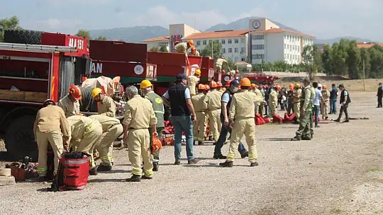 Yangın ekiplerine iş başı eğitimi