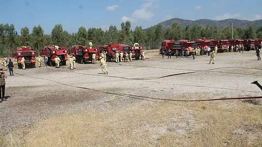 Yangın ekiplerine iş başı eğitimi