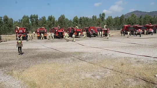 Yangın ekiplerine iş başı eğitimi