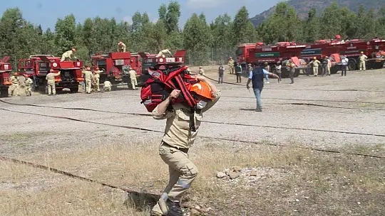 Yangın ekiplerine iş başı eğitimi