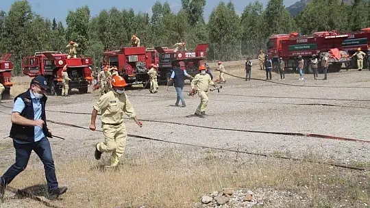 Yangın ekiplerine iş başı eğitimi