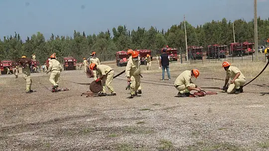 Yangın ekiplerine iş başı eğitimi