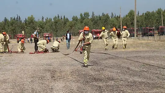 Yangın ekiplerine iş başı eğitimi