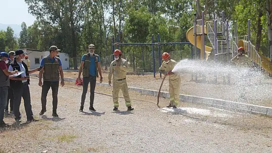 Yangın ekiplerine iş başı eğitimi