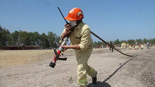 Yangın ekiplerine iş başı eğitimi