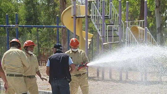 Yangın ekiplerine iş başı eğitimi