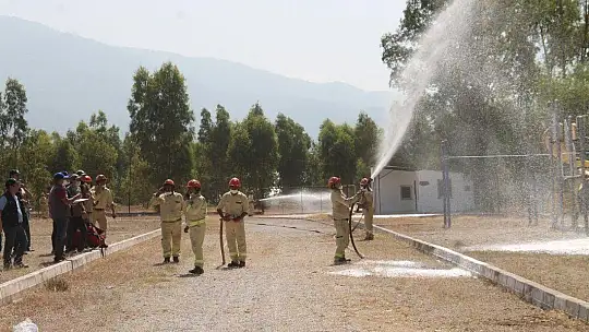 Yangın ekiplerine iş başı eğitimi