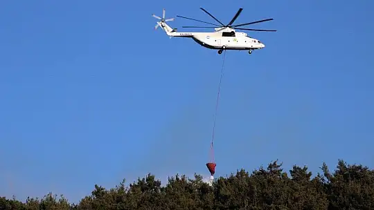 Orman yangınlarında 6 uçak 39 helikopter görev aldı