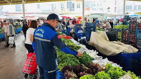 Zabıtanın etiket denetimleri sürüyor