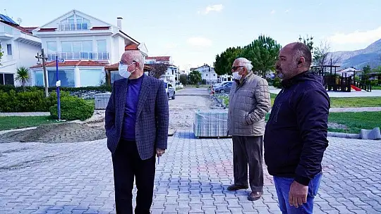 Sahil Bandında parke çalışması başladı