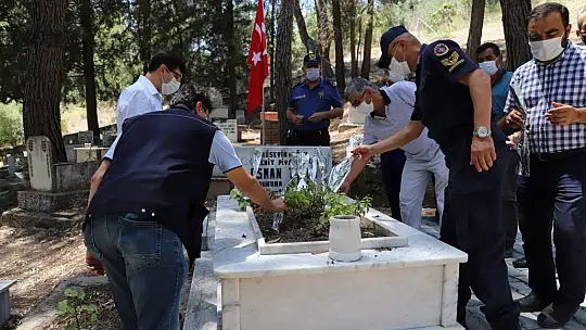 SEYDİKEMER'DE ŞEHİDE SAYGI ZİYARETİ