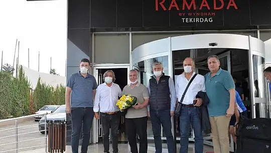 FETHİYESPOR'U TEKİRDAĞSPOR BAŞKANI KARŞILADI