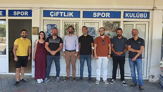 Genç siyasetçi Çelik'ten, Çiftlikspor Kulübü'ne ziyaret