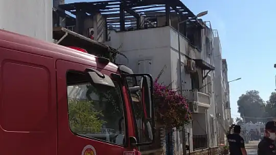 YANGINDAN KAÇARKEN, YARALANDI