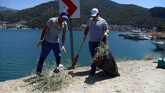 Yarımada'da bayram sonrası temizliği
