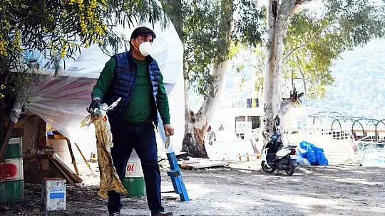 Yarımada'da temizlik çalışması yapıldı