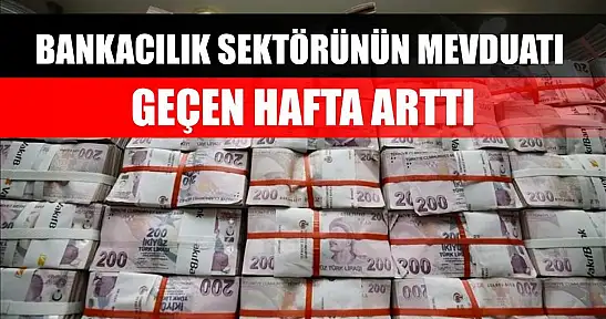 Bankacılık sektörünün mevduatı geçen hafta arttı