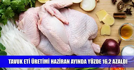 Tavuk eti üretimi Haziran ayında yüzde 16,2 azaldı