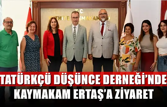 Atatürkçü Düşünce Derneği'nden Kaymakam Ertaş'a ziyaret