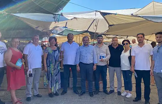 BAŞKANLARDAN PAZAR ESNAFINA ZİYARET