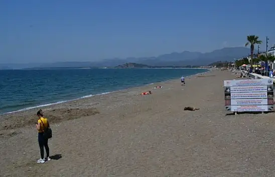 Çalış Sahili'nde motorsiklet sorunu